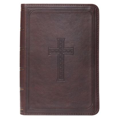 Picture of KJV Compact Large Print Lux-Leather DK Brown