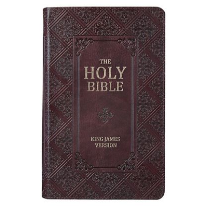 Picture of KJV Giant Print Lux-Leather Pattern Dark Brown