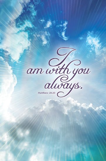 Picture of With You Funeral Regular Size Bulletin