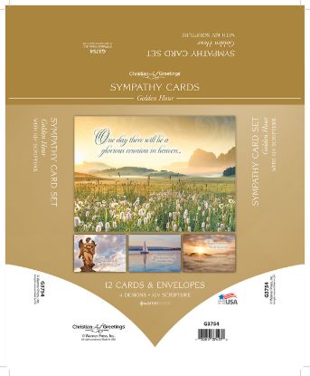 Picture of Golden Hour Sympathy Cards - Box of 12