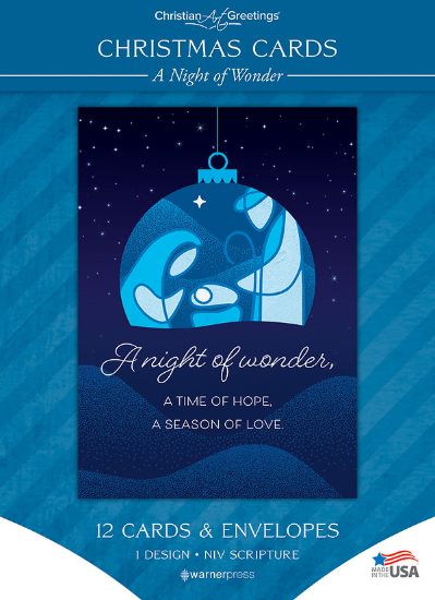 Picture of A Night of Wonder Christmas Solid Box Card
