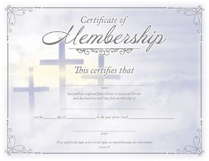 Picture of Certificate of Membership