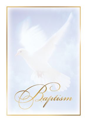 Picture of Baptism Certificate with Dove
