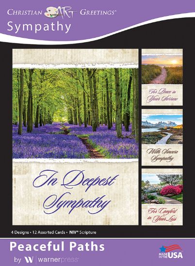 Picture of Peaceful Paths Sympathy Boxed Cards (Box of 12)