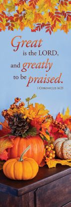 Picture of Great is the Lord Thanksgiving Banner 2 x 6 Vinyl