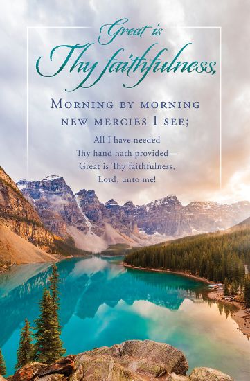 Picture of Great Is Thy Faithfulness Regular Size Bulletin