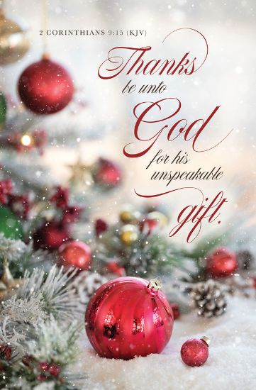 Picture of Thanks Be Unto God Gift Christmas Bulletin