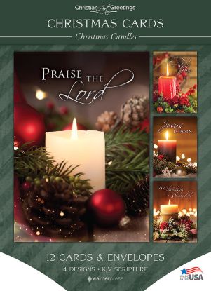 Picture of Christmas Candle Asst Box Cards