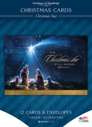 Picture of Christmas Star Solid Box Cards