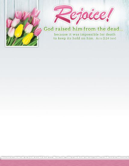 Picture of Rejoice Easter Letterhead