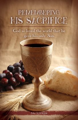 Picture of Remembering His Sacrifice Communion Bulletin
