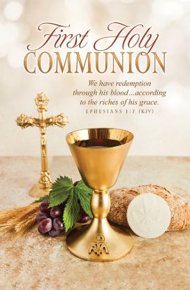 Picture of We Have Redemption 1st Holy Communion Bulletin