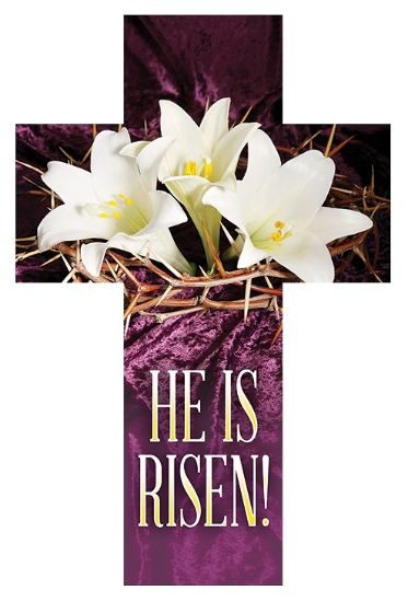 Picture of Cross Easter He Is Risen (non-matching) Bookmark