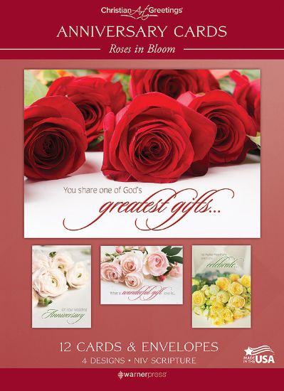 Picture of Anniversary Roses in Bloom - Box of 12