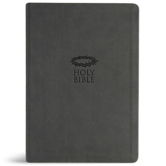 Picture of KJV Super Giant Print Reference Bible, Value Edition, Charcoal Leathertouch