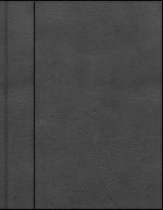 Picture of CSB Notetaking Bible, Charcoal Leathertouch