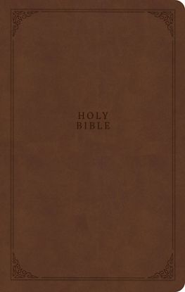 Picture of CSB Premium Gift Bible, Easy-To-Read Optimal Type, Brown Leathertouch