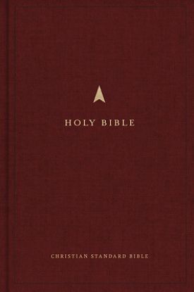 Picture of CSB Pew Bible, Large Print Edition, Easy-To-Read Optimal Type, Burgundy Cloth Over Board