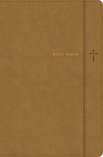 Picture of KJV Large Print Thinline Bible, Camel Leathertouch