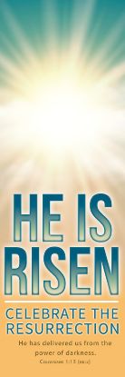 Picture of He is Risen Easter Sky Banner