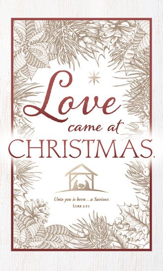 Picture of Love Came at Christmas Banner 3 x 5 Vinyl