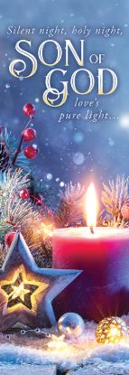 Picture of Silent Night, Holy Night Banner 2x6 Vinyl