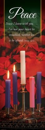 Picture of Peace I leave with You Advent Banner 2x6 Fabric