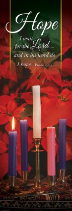 Picture of Hope I Wait for Lord Advent Banner 2x6 Vinyl