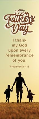Picture of Happy Father's Day I Thank my God Bookmark