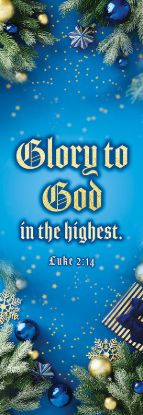 Picture of Banner Christmas Glory to God in the Highest 2x6 Vinyl