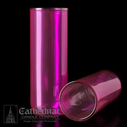 Picture of Cathedral Inserta-Lite 5,6,7-Day Reusable Glass Globe - Rose