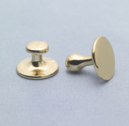 Picture of R. J. Toomey Collar Buttons #1 - Short Shank (Package of 12)