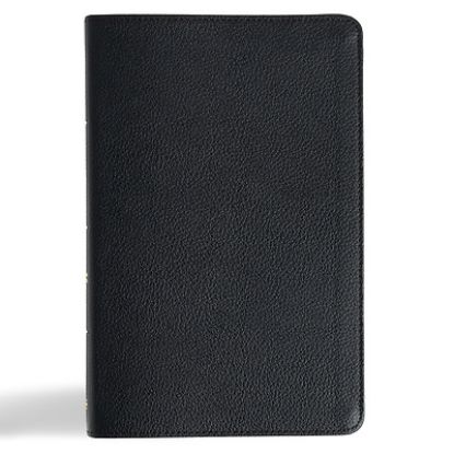 Picture of CSB Thinline Bible, Anglicised Edition, Black Genuine Leather