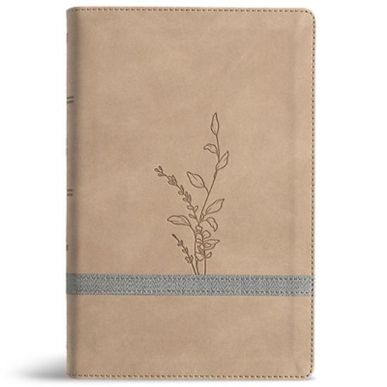 Picture of KJV Large Print Personal Size Reference Bible, Earthen Suedesoft Leathertouch