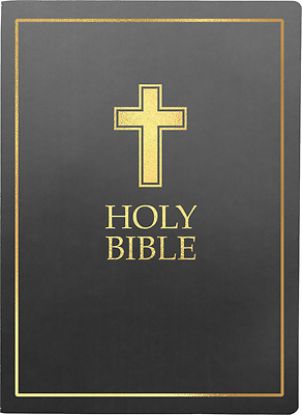 Picture of KJV Sword Bible, Giant Print, Black Ultrasoft, Cross Design