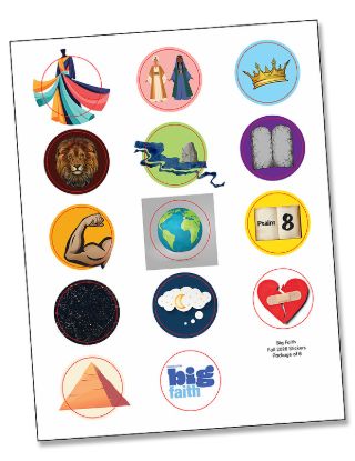 Picture of Cokesbury Kids Big Faith Fall 2026 All Ages Activity Stickers (Pkg of 6)