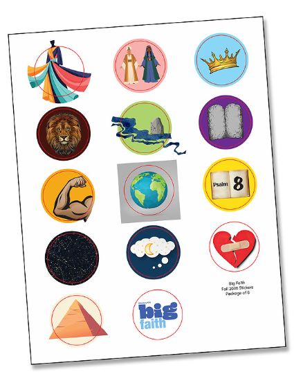 Picture of Cokesbury Kids Big Faith Fall 2026 All Ages Activity Stickers (Pkg of 6)