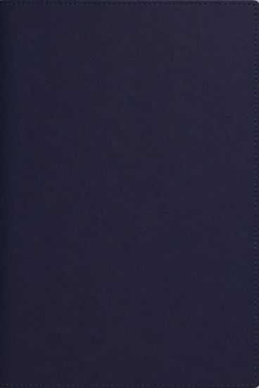Picture of Nkjv, Personal Size Thinline Bible with Cross References, Blue Premium Goatskin Leather, Limited Edition, Comfort Print, Red Letter