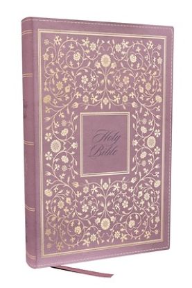 Picture of Nkjv, Personal Size Thinline Bible with Cross References, Pink Leathersoft, Comfort Print, Red Letter