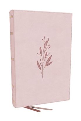 Picture of Nkjv, End-Of-Verse Reference Bible, Personal Size Large Print, Pink Leathersoft, Thumb Indexed, Red Letter, Comfort Print