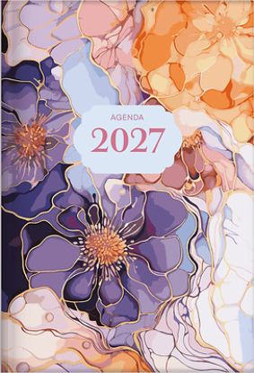 Picture of The Treasure of Wisdom - 2027 Daily Agenda - Marble & Gold Flowers