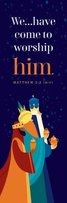 Picture of Kids Christmas Worship Him Bookmark