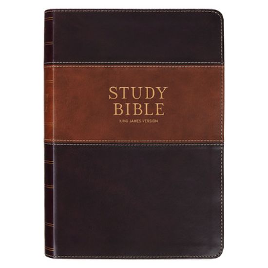 Picture of KJV Study Bible (Faux Leather, Two-Tone Brown)