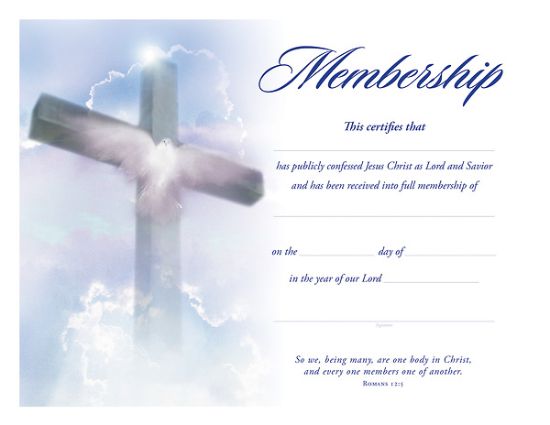 Picture of Membership Certificate