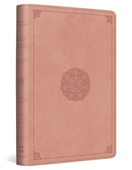 Picture of ESV Compact Bible, Red Letter (Trutone, Blush Rose, Emblem Design)