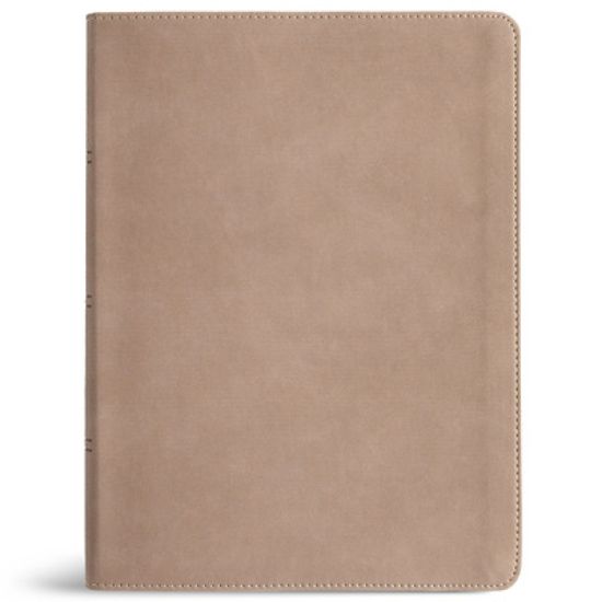 Picture of KJV Single-Column Wide-Margin Bible, Sand Leathertouch