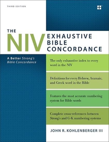 Picture of The NIV Exhaustive Bible Concordance, Third Edition