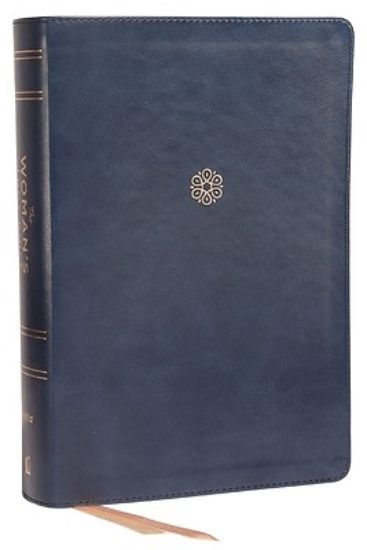 Picture of Niv, the Woman's Study Bible, Leathersoft, Blue, Full-Color, Thumb Indexed