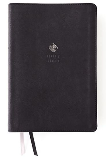 Picture of Niv, Men's Devotional Bible, Large Print, Leathersoft, Black, Comfort Print