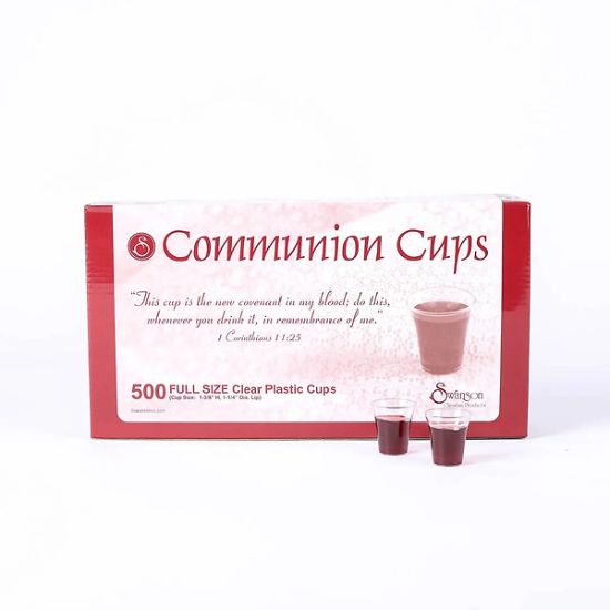 Picture of Communion Cup Clear Box of 500